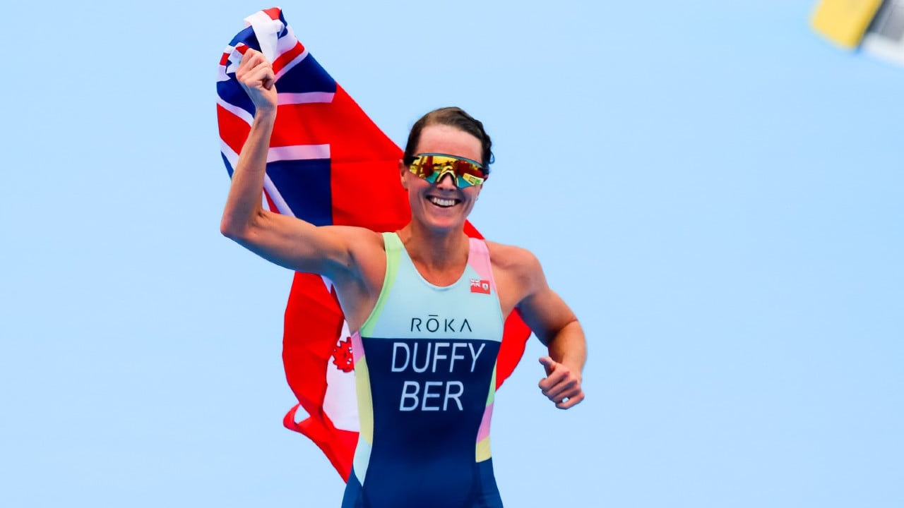 Defending triathlon champion Flora Duffy in race against time