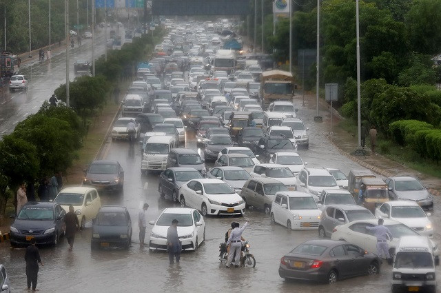 a view of karachi s traffic following heavy rains in the metropolitan city on august 25 2020 photo reuters